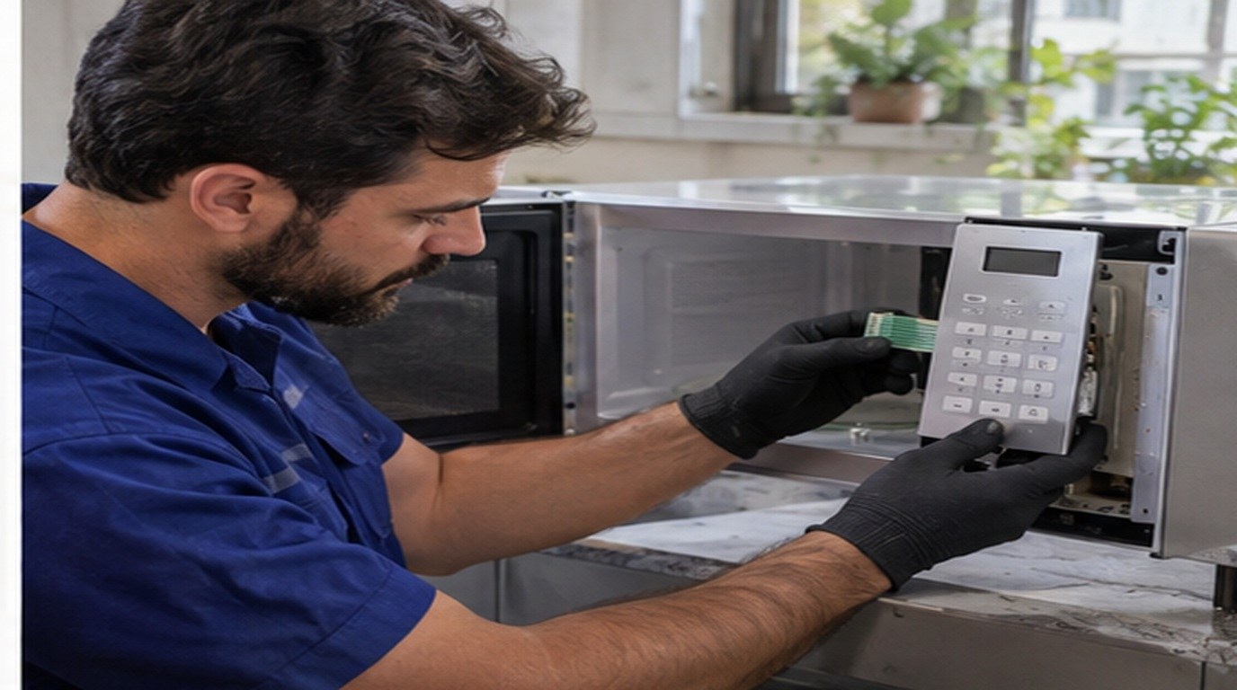 Conserto de micro-ondas em Montes Claros‑MG: troca da membrana e do painel